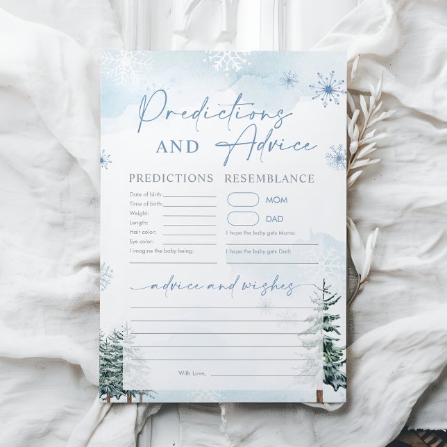 赤ちゃんシャワー予測とアドバイスカード (クリエイターアップロード済み)