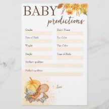 赤ちゃんシャワー予測ゲーム少しカボチャ