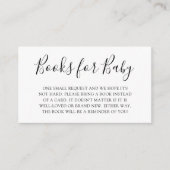 赤ちゃんシャワー予約リクエスト エンクロージャーカード (正面)