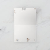 赤ちゃんシャワー二重ありがとう双子の男の子服 サンキューカード (内部)