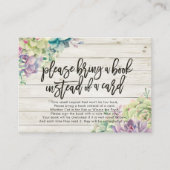 赤ちゃんシャワー代わりに本を持ってきてね エンクロージャーカード (正面)