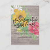 赤ちゃんシャワー代わりに本を持ってきてね エンクロージャーカード (正面)