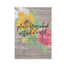 赤ちゃんシャワー代わりに本を持ってきてね