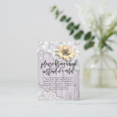 赤ちゃんシャワー代わりに本を持ってきてね エンクロージャーカード (スタンド正面)