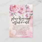 赤ちゃんシャワー代わりに本を持ってきてね エンクロージャーカード (正面)