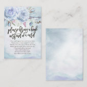 赤ちゃんシャワー代わりに本を持ってきてね エンクロージャーカード (正面/裏面)