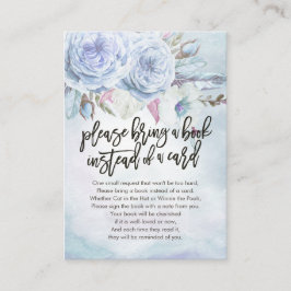 赤ちゃんシャワー代わりに本を持ってきてね エンクロージャーカード