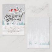 赤ちゃんシャワー代わりに本を持ってきてね エンクロージャーカード (正面/裏面)