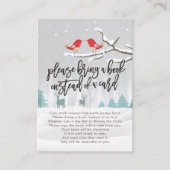 赤ちゃんシャワー代わりに本を持ってきてね エンクロージャーカード (正面)