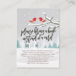 赤ちゃんシャワー代わりに本を持ってきてね エンクロージャーカード