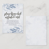 赤ちゃんシャワー代わりに本を持ってきてね エンクロージャーカード (正面/裏面)