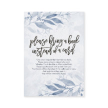 赤ちゃんシャワー代わりに本を持ってきてね