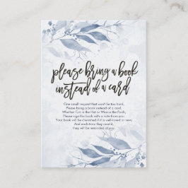 赤ちゃんシャワー代わりに本を持ってきてね エンクロージャーカード