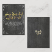 赤ちゃんシャワー代わりに本を持ってきてね エンクロージャーカード (正面/裏面)