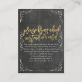 赤ちゃんシャワー代わりに本を持ってきてね エンクロージャーカード (正面)