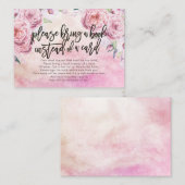 赤ちゃんシャワー代わりに本を持ってきてね エンクロージャーカード (正面/裏面)