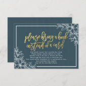 赤ちゃんシャワー代わりに本を持ってきてね 招待状 (正面/裏面)