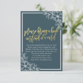 赤ちゃんシャワー代わりに本を持ってきてね 招待状 (スタンド正面)