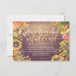 赤ちゃんシャワー代わりに本を持ってきてね 招待状