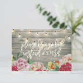 赤ちゃんシャワー代わりに本を持ってきてね 招待状 (スタンド正面)