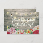 赤ちゃんシャワー代わりに本を持ってきてね 招待状 (正面/裏面)