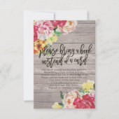 赤ちゃんシャワー代わりに本を持ってきてね 招待状 (正面)