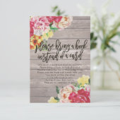 赤ちゃんシャワー代わりに本を持ってきてね 招待状 (スタンド正面)