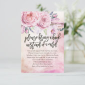 赤ちゃんシャワー代わりに本を持ってきてね 招待状 (スタンド正面)