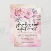 赤ちゃんシャワー代わりに本を持ってきてね 招待状 (正面/裏面)