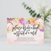 赤ちゃんシャワー代わりに本を持ってきてね 招待状 (スタンド正面)