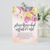 赤ちゃんシャワー代わりに本を持ってきてね 招待状 (スタンド正面)