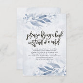 赤ちゃんシャワー代わりに本を持ってきてね 招待状 (正面/裏面)