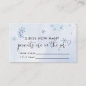 赤ちゃんシャワー何個ピーナッツ エンクロージャーカード (正面)