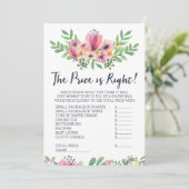 赤ちゃんシャワー価格ゲームを推測 招待状 (スタンド正面)