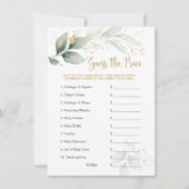 赤ちゃんシャワー価格ゲーム緑の葉を推測 (正面)