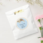 赤ちゃんシャワー優先バッグ、ベビーウミガメ、クリーム/ブルー フェイバーバッグ (封をした状態)