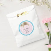 赤ちゃんシャワー優先バッグ、ベビーウミガメ、ピンク/ブルー フェイバーバッグ (封をした状態)