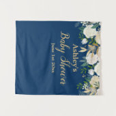 赤ちゃんシャワー写真ブース背景フォトプロップ金ゴールド タペストリー (正面(横))