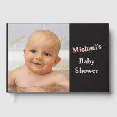 赤ちゃんシャワー写真モノグラム🍼ウィズス ゲストブック (正面)