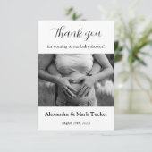 赤ちゃんシャワー写真 サンキューカード (スタンド正面)