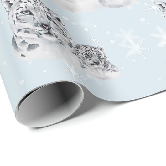 赤ちゃんシャワー冬の北極動物 ラッピングペーパー (ロールコーナー)
