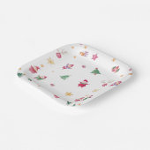 赤ちゃんシャワー冬の緑 ペーパープレート (傾斜あり)