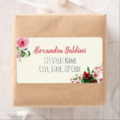 赤ちゃんシャワー出荷ラベルフローラピンク ラベル (インサイチュ)