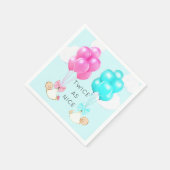 赤ちゃんシャワー双子 スタンダードカクテルナプキン (角)