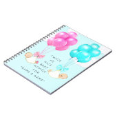 赤ちゃんシャワー双子 ノートブック (左側)