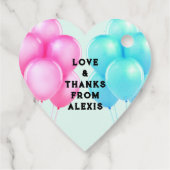 赤ちゃんシャワー双子 フェイバータグ (裏面)