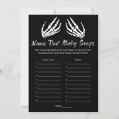 赤ちゃんシャワー名そのベビーソングゲームカード 招待状 (正面)