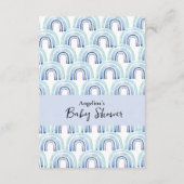 赤ちゃんシャワー囲いカードおむつラッフル エンクロージャーカード (裏面)