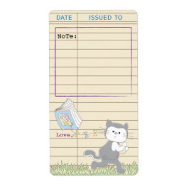 赤ちゃんシャワー図書本蔵書票シート8/Blue ラベル