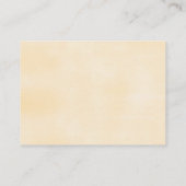 赤ちゃんシャワー図書用ワイルドフラワーブック建物 エンクロージャーカード (裏面)